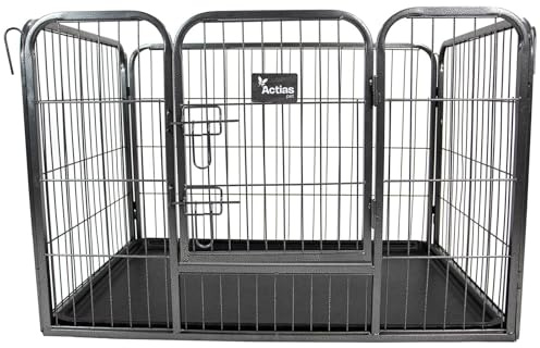 Actiaspet Heavy Duty Dog Pen with Removable Plastic Tray (Small) 74070