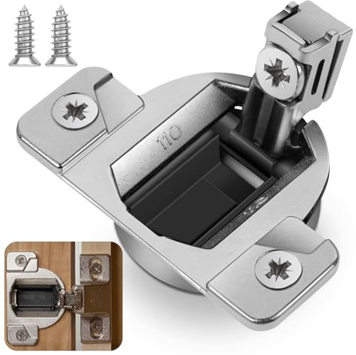 4 PCS Replacement for 30.310-11.02 Blum Cabinet Hinges, 110 & 120 Degree Screw On Self Closing, 33.3600 Compact 31 & 33 Hinge (Mounting Plate Not Included) Include Wood Screws Lifetime Replacement