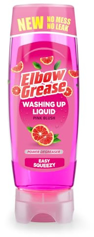 Elbow Grease Stand Up Washing Up Liquid | Power Degreaser - Easy Squeezy | No Mess, No Leaks (Grapefruit, 700ml)