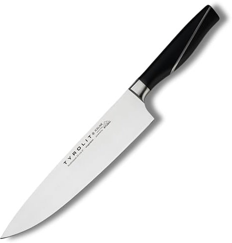 Tyrolit LIFE Kochmesser 23cm, mehrfach eisgehärtetes Profi Kochmesser, hochwertige Qualität made in Tirol aus einem Stück rostfreiem Edelstahl geschmiedet, mit perfekter Schärfe