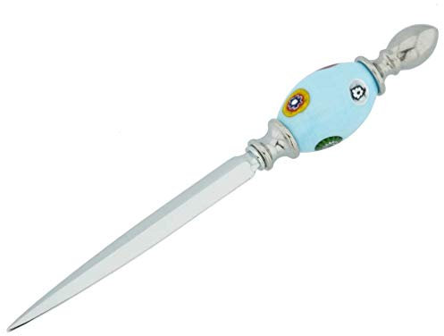 Brieföffner aus Murano-Glasmosaik - Hellblau