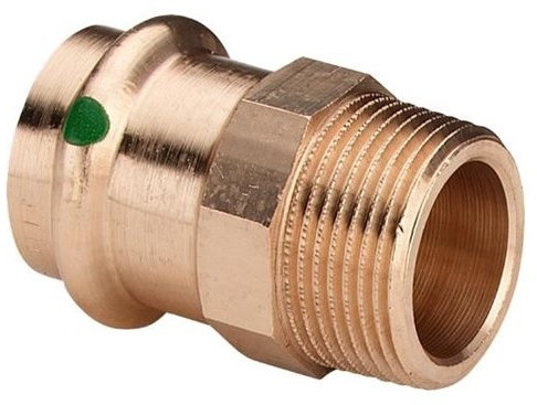Markenlos Viega Profipress Kupfer Pressfitting Übergangsnippel AG (22x1)