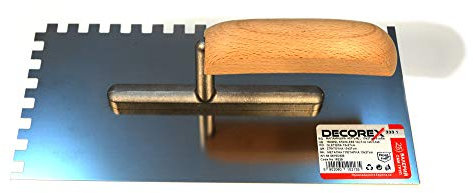 Edelstahl Zahnkelle Zahnspachtel 8x8mm Kelle DECOREX HD Professionel