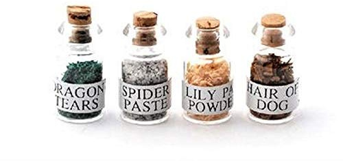Melody Jane Puppenhaus Hexen Potion Spell Zutaten in Gläser 1:12 Halloween Zubehör