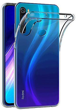 AICEK Hülle Compatible für Xiaomi Redmi Note 8 Transparent Silikon Schutzhülle für Xiaomi Redmi Note 8 Case Clear Durchsichtige TPU Bumper Redmi Note 8 Handyhülle (6,3 Zoll)