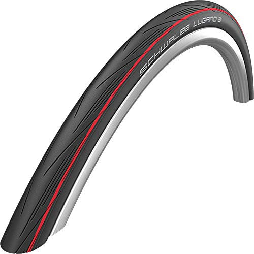 Schwalbe Lugano 2 K.Guard Falt 28x1,0 25-622 700x25C Rennrad rot Reifen+Flicken
