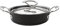 Circulon Style Induction Saute Pan with Lid 20cm - Non Stick Saute Pan with Stainless Steel Lid & Handles, Dishwasher Safe Cookware with Triple Layer Non Stick Coating, Black