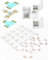 28Packs 20Pcs 4 poligen LED Verbinder mit 8 Pcs Doppelseitigen Schneidbaren T-Form-Verbindern für 10mm Breite RGB 5050 Flexible LED-Band-Verbinder (20Pcs Clips Plus 8Pcs PCB)