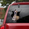 Ocean Gift Windhund Auto Aufkleber, Hund Auto Aufkleber 2 Stück - Realistische Windhund Aufkleber für Autofenster, Wände Serie 109 Größe 25,4 x 25,4 cm