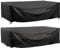 GARPROVM Funda para Muebles de Jardín Exterior, Conjuntos de Muebles Cubierta Impermeable, Paño de Oxford 600D, para Sofa de Jardin, al Aire Libre, Patio, Funda para Sofa de Esquina (230x165x80cm)