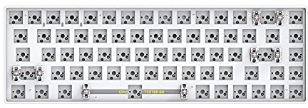 FKZ TESTER68 - Kit de Teclado mecánico 65%, Modos de Receptor inalámbrico Bluetooth 5.0/2.4G, Interruptor de Intercambio en Caliente, Placa PCB, Kit de Teclado probador de Interruptor de 68 Teclas