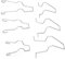Yctze Clip a Molla di Fissaggio del Faro 5ZHSFULLKIT 6PCS Fari Anabbaglianti Anabbaglianti in Acciaio Lampadina Fermo Clip Morsetto a Molla per H1/H3/H4/H7