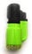 1 x Briquet Tempête Chalumeau Torche à Capuchon clapet - Rechargeable gaz - Réglable (Vert)