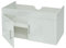 Meuble sous-lavabo HWC-D16, Meuble sous-lavabo Meuble de Salle de Bain, Brillant 90cm - Blanc