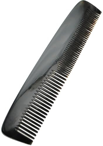 znatoo Kamm aus echtem Horn (16,5 cm lang, dunkelfarbig)