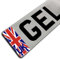 Gelz Domed Large Union Jack UK Vehicle Number Plate Stickers