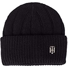 Tommy Hilfiger - Women's Ribbed Monogram Beanie - Size One Size