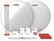 Evans Kit per rullante da 35,5 cm, pelli risonanti HD asciutte e chiare, EQ, cavi rullanti, bacchette, accessori di manutenzione