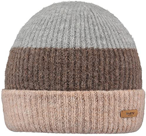 Barts Damen Beanie Suzam Wintermütze mit Streifen 6101 Brown 09