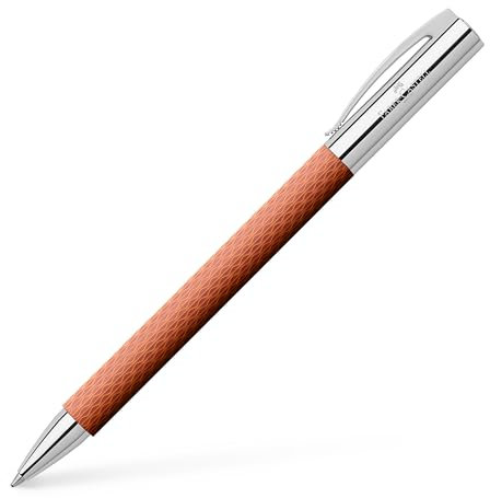 Faber-Castell 147765 - Drehkugelschreiber AMBITION OpArt White Sand, Mine B