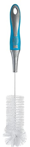 HOMESHOPA Bottle Brush, Long Handled Cleaning Brush for Water Bottle, Flexible Bendable Household Brush for Washing Narrow Neck Beer Bottle Wine, Kombucha, Decanter, Narrow Neck Brewing Bottles, 1pack
