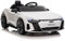 Audi RS E-Tron Véhicule électrique pour enfant sous licence, batterie 12V7AH et 4 moteurs, 2,4 GHz, MP3, cuir, Eva, blanche