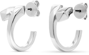 JETTE Damen-Creolen 925er Silber One Size, Silber 32025948