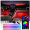 ATOTO LED Innenbeleuchtung Auto mit App-Steuerung, 160 LEDs RGB LED Strip Innenraumbeleuchtung Auto Zubehör mit 16 Millionen Farben Schaltbar, Musikmodi Sie ändert Sich mit dem Klang, CI-FLT01