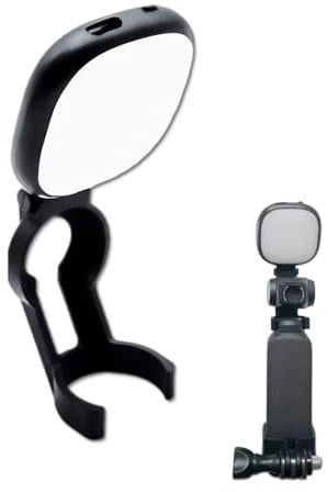 Lampe LED pour Selfie, Lampe de Remplissage Vidéo Portable avec Support pour Osmo Pocket 3 2 1, Haute luminosité, Multimode, Couleur à Clipser, Mini Lampe pour Appareil Photo