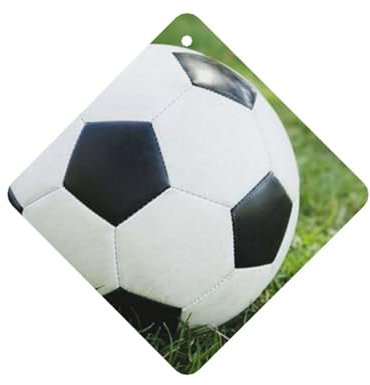 Lufterfrischer mit Fußballball auf Gras-Druck, duftender Auto-Lufterfrischer – Auto-Parfüm mit Lavendelduft – langlebig und praktisch
