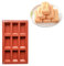 Eventerde Moule Barre De Céréales Silicone | Moule À Gâteau Financier À 9 Cavités | Moule Barre De Céréales | Moulle Silicone Rectangulaire | Moule À Biscuits En Silicone | Pour Chocolat, Muffin