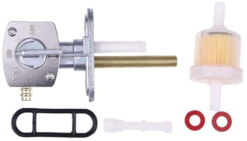 Dowfane Petcock Fuel Tank Switch Valve Hose Pipe Pump Assembly 1PZ88IY79X Compatible with Yamaha Big Bear YFM YFM350 ATV