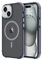 LLZ.COQUE Magnetic Case for iPhone 15/14 Plus, Compatible with Magsafe Translucent Matte Anti-Slip Phone Case, Military Grade Protection Durable Cover for iPhone 15/14 Plus, Grey