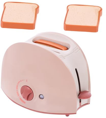 ifundom Mini Toaster Toy for Toddlers Children's Electric Pretend Play Toaster Cooking Toys Boys and Girls