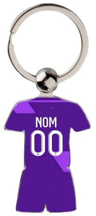 Porte clés maillot de foot Toulouse domicile 2024 2025 à personnaliser