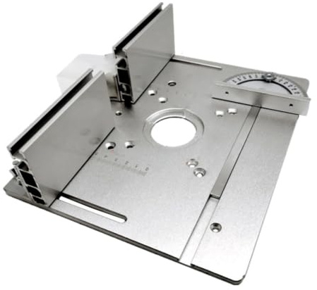 Aluminum Router Table Insert Plate 2-in-1 Flip Board for Electric Router & Trim Router – Compatible with Woodworking Tables