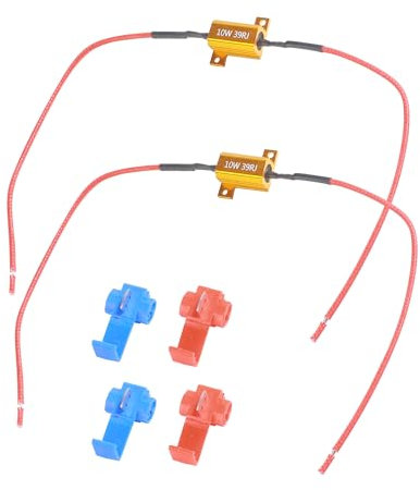 Flaconi 2PCS Kfz Widerstand Tagfahrlicht,10W 39Ω LED Lastwiderstand,LED Lastwiderstand Leistungswiderstand,Lastwiderstand Widerstand,Geeignet für Scheinwerferlampe,Nebelscheinwerfer,Blinkerlicht
