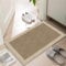 LYGLIGH Ultra Thin Door Mat Indoor Entrance, 1/10 in Thin Door Mats for Inside Entry, Non-Slip Rubber Backing Washable Doormat, Fade Resistant, Absorbent, Low Profile Dirt Trapper, 30X17,Brown