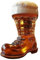 FASSME Wild West Stiefelglas, Transparente Cocktailbecher, Dickes Glas Mit Griff, Perfekt Für Bier, Mixgetränke