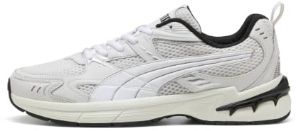 PUMA Unisex-Sneaker MILENIO TECH 2000, Federgrau/Weiß/Silber, Größe 36,5, Federgrau PUMA Weiß PUMA Silber, 36 EU