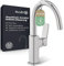 KLUDI-X3 Waschtischarmatur mit Push-Open Ablaufgarnitur, 360° schwenkbar, Auslaufhöhe 180 mm, wassersparender Wasserhahn Bad Größe L, Mischbatterie Waschbecken inkl. Anschlussschläuche in Chrom
