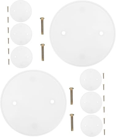 CLISPEED 8pièces Cache Plafonnier Décoratif Lot Pour Couvrir Imperfections Plaque De Recouvrement Avec Vis Pour Plafond Maison Bureau