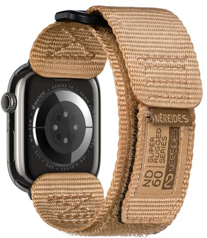 Nereides Kompatibel mit Apple Watch Armband Series 11/10/9/8/7/6/5/4/SE/SE2/SE3, Ultra 3/2/1, Nylon Sportarmband mit gewebtem Design für iWatch 49mm/46mm/45mm/44mm