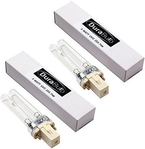 DuraBulb lot de 2 ampoules de rechange UV PLS 5W pour filtre de bassin UVC