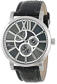 Kenneth Cole Quarzuhr Herren IKC1980 44,0 mm, Schwarz, Armband
