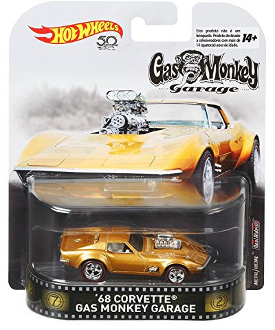 Hot Wheels 1968 Chevy Corvette Gas Monkey Garage Retro Entertainment 1:64 FLD15 DMC55
