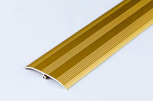 Aluminium Transition Trim 37x900mm Door Bars Threshold Strip Laminate Tiles TMW Profiles (Gold)
