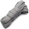ANUFER Piatto 9mm Largo Colorato Lungo Lacci delle Scarpe per Scarpe Sportive Stivali P11 Grigio Chiaro 130cm