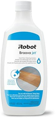 iRobot Authentic Replacement Parts Jet Hard Floor Cleaning Solution, Compatible with All Braava Robot Mop Accessory, Clear