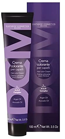 Crema Colorante per Capelli - 1.8 Nero Violino - 100 ml - DCM Diapason Cosmetics